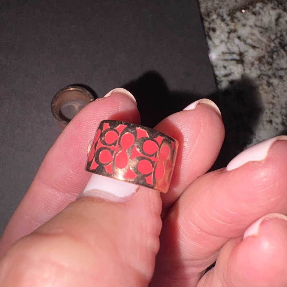 Coach Logo Huggie Earrings. Fast shipping. - Picture 7 of 8